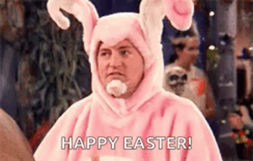 Funny Happy Easter Chandler Bing GIF