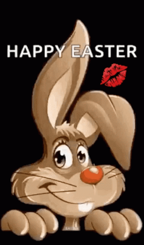 Funny Happy Easter Bunny GIF
