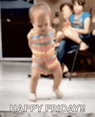 Funny Happy Friday Cute Baby Dancing GIF