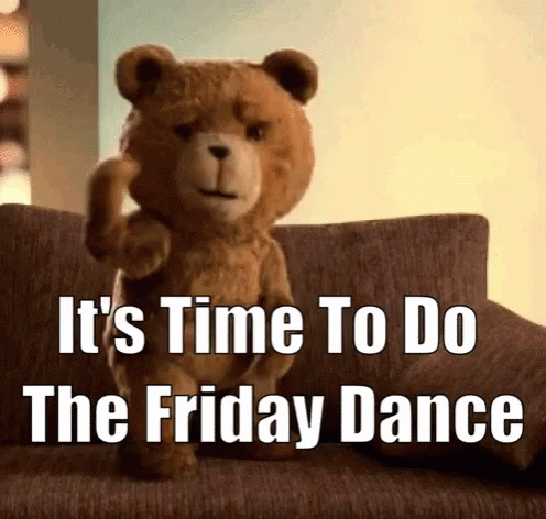 Funny Happy Friday Cute Bear Dance GIF