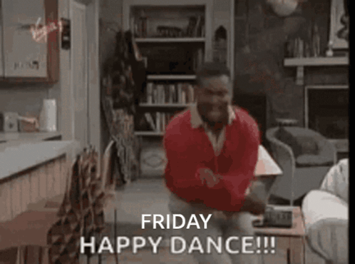 Funny Happy Friday Dance Guy Meme GIF