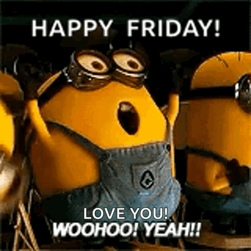 Funny Happy Friday Minions Love You GIF