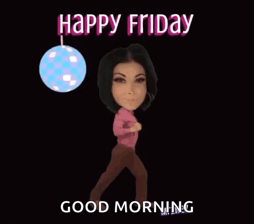 Funny Happy Friday Woman Dancing Meme GIF