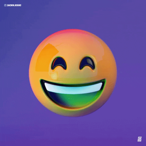 Funny Happy Fun Frozen Emoji GIF