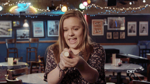 Funny Happy New Year Confetti Pop Girl GIF