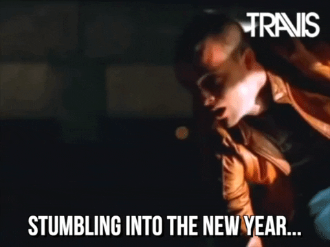 Funny Happy New Year Stumbling GIF