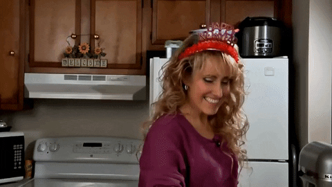 Funny Happy New Year Surprised Girl GIF
