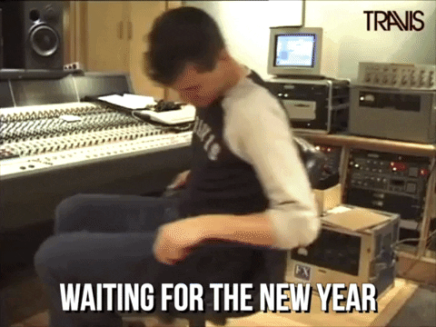 Funny Happy New Year Waiting Spinning Around GIF