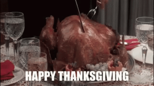 Funny Happy Thanksgiving Turkey Explode GIF