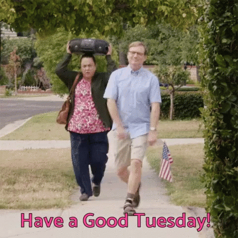 Funny Happy Tuesday Delighted Man Skipping GIF