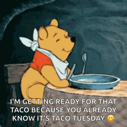 Funny Happy Tuesday Winnie The Pooh Happy Dance GIF