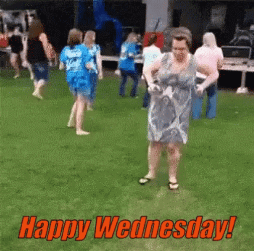 Funny Happy Wednesday Dancing Lady GIF