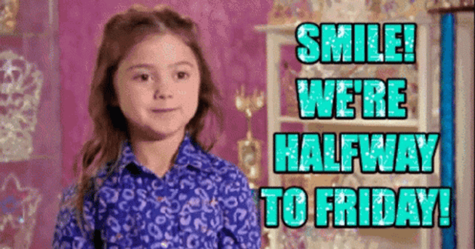 Funny Happy Wednesday Grinning Girl GIF