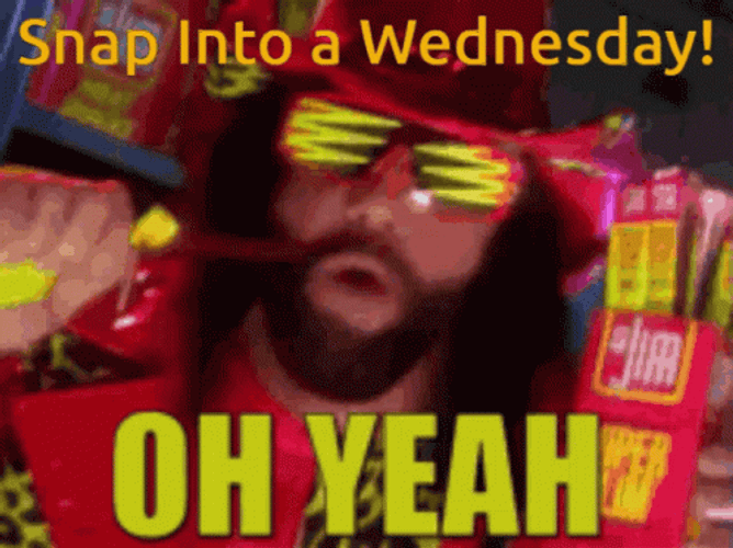 Funny Happy Wednesday Macho Man Randy Savage GIF