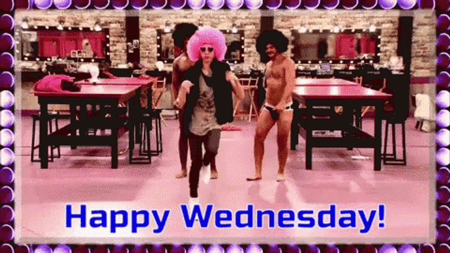 Funny Happy Wednesday Ru Paul Dance GIF