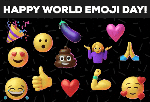 Funny Happy World Emoji Day GIF