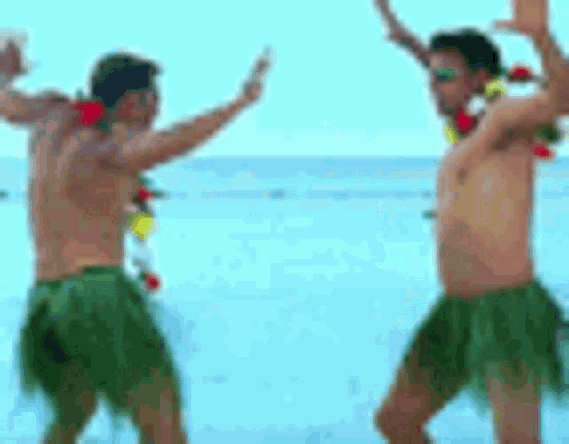 Funny Hawaiian Men GIF