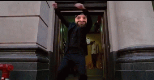 Funny Head Tobey Maguire Dance GIF