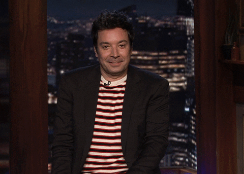 Funny Hello Jimmy Fallon Sitting GIF