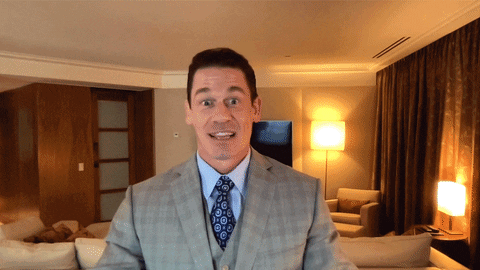 Funny Hello John Cena Tv Screen GIF