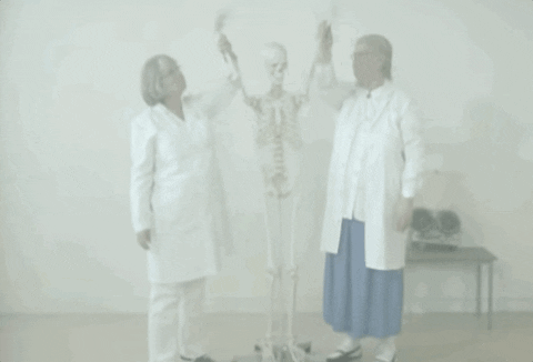 Funny Hello Skeleton Waving GIF