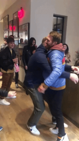 Funny Hug Then Lifting GIF