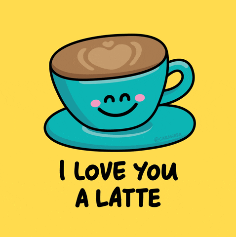 Funny I Love You A Latte Valentines Day GIF