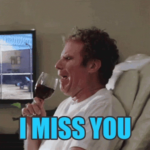 Funny I Miss You Drinking Wine GIF