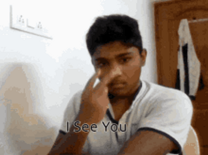 Funny Indian Kid I See You GIF 