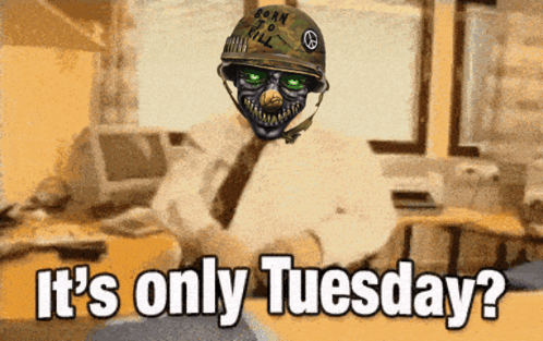 Funny It's Only Tuesday Face Swap Meme GIF