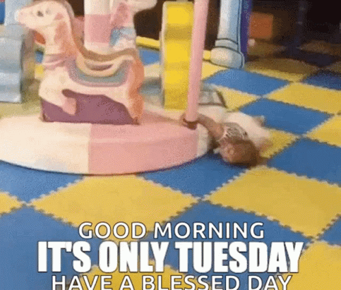 Funny It's Only Tuesday Kid Dragged Blessed Day GIF