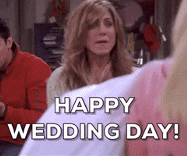 Funny Jennifer Aniston Congratulates On Wedding GIF