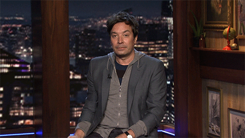 Funny Jimmy Fallon Hide Disappearing GIF