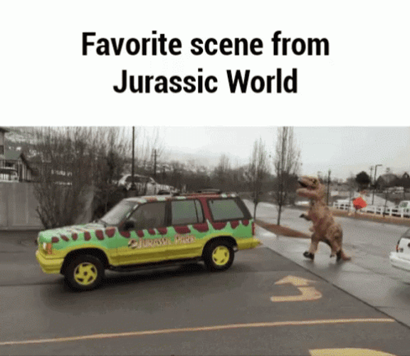 Funny Jurassic World Reference GIF 