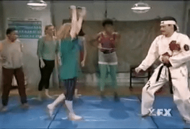 Funny Karate Sparring GIF