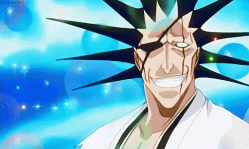 Funny Kenpachi Smiling Face GIF