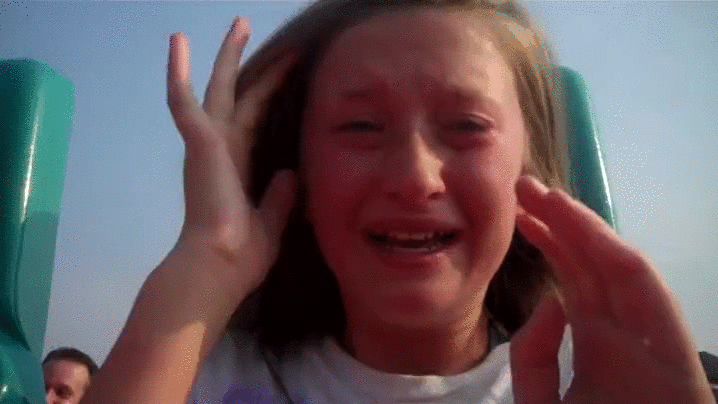 Funny Kid At Carnival Scream GIF