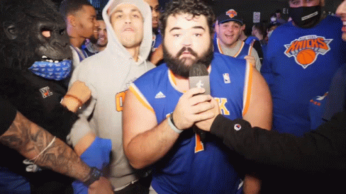 Funny Knicks Fans Happy Dance GIF