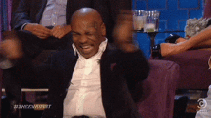 Funny Laughing Mike Tyson Cracking Up GIF