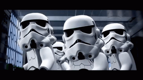 Funny Lego Star Wars Star Troopers GIF