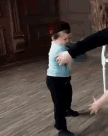 Funny Little Boy Kick GIF