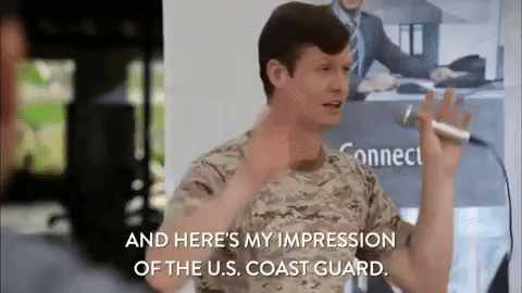 Funny Male Coast Guard GIF