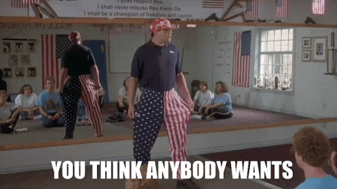 Funny Man 4th Of July Patriotic Panrts GIF