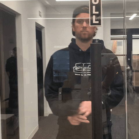 Funny Man Bangs Head Against Wall Fail GIF