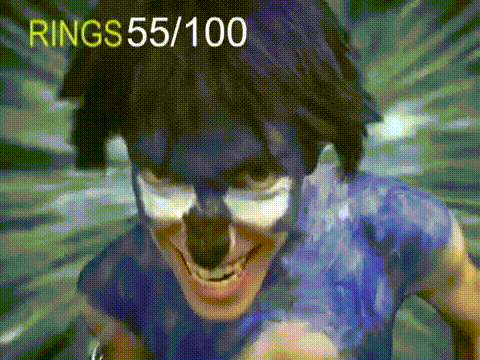 Funny Man In Sonic Costume Running GIF
