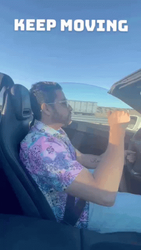 Funny Man Keep Moving GIF