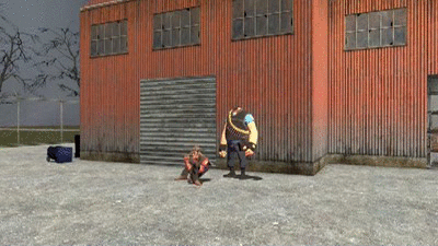 Funny Man Launched Sniper GIF