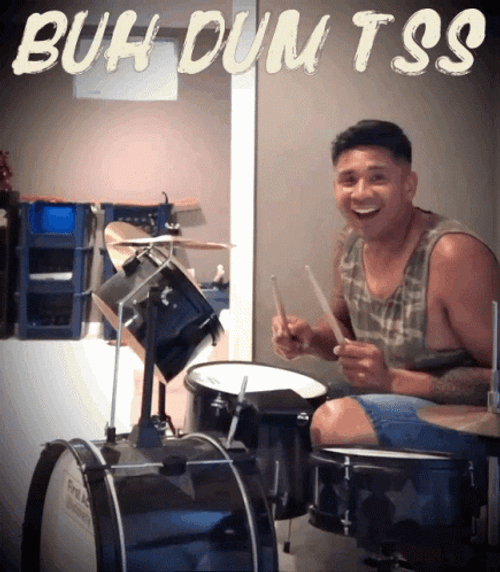 Funny Man Rimshot GIF
