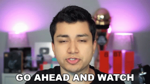 Funny Man Saying Go Ahead And Watch GIF