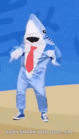 Funny Mascot Baby Shark GIF